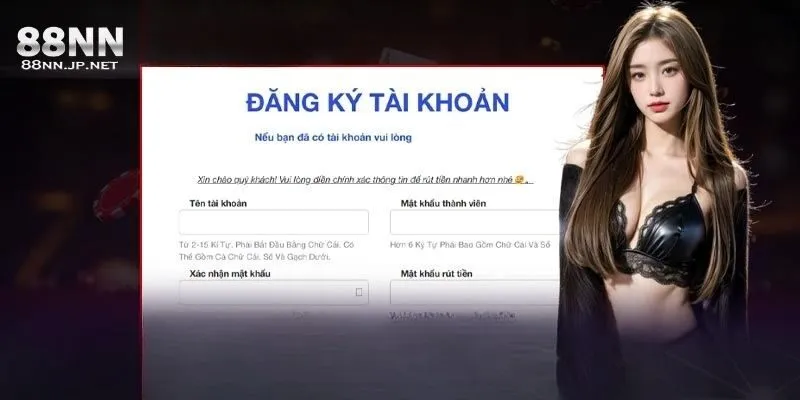 Đăng Ký 88NN - Tạo Tài Khoản Nhanh Chóng Chỉ Với 3 Phút
